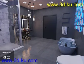 3D打印模型Futuristic Bathroom的图片