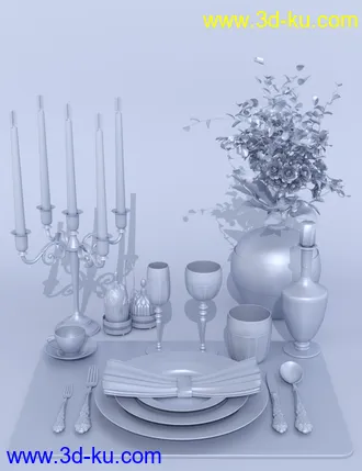 3D打印模型Gala Tableware的图片