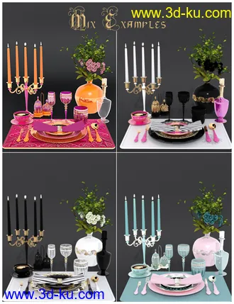 3D打印模型Gala Tableware的图片