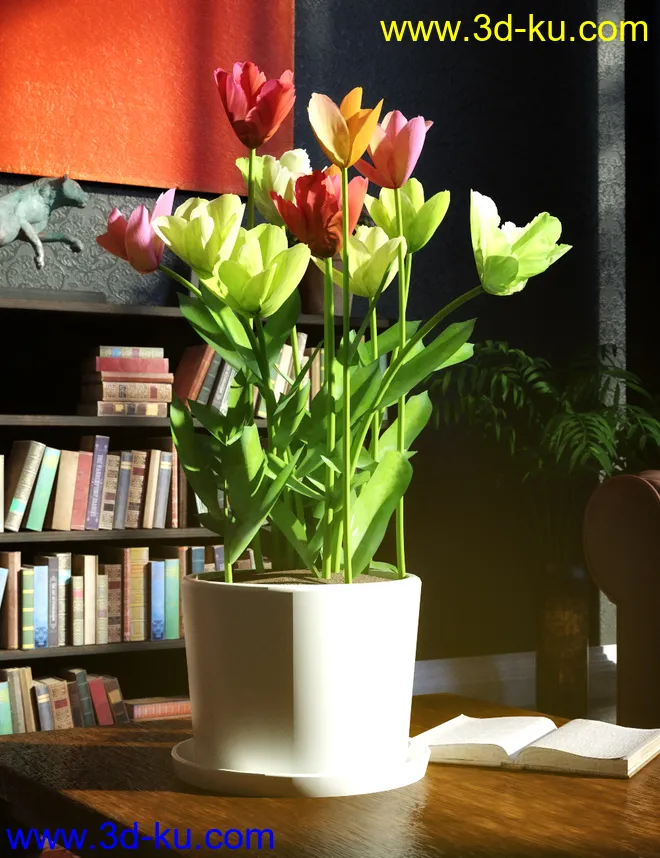 Garden Flowers Vol 2. Tulip Plants模型的图片4