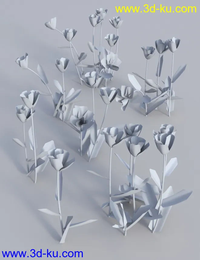 Garden Flowers Vol 2. Tulip Plants模型的图片8