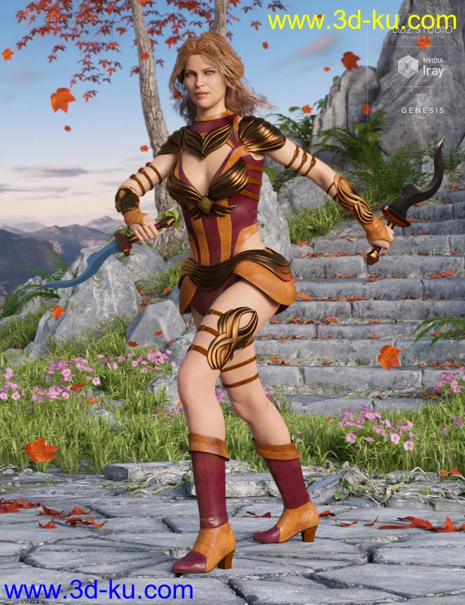 Gemini Warrior Outfit Textures模型的图片3