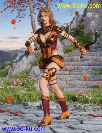 3D打印模型Gemini Warrior Outfit Textures的图片