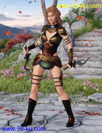 3D打印模型Gemini Warrior Outfit Textures的图片