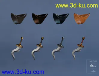 3D打印模型Gemini Warrior Outfit Textures的图片