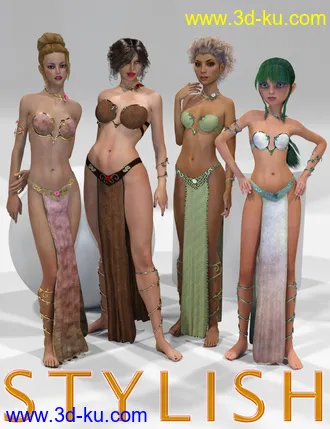 3D打印模型Genesis 2 Legacies for Genesis 3 Female - Stylish的图片