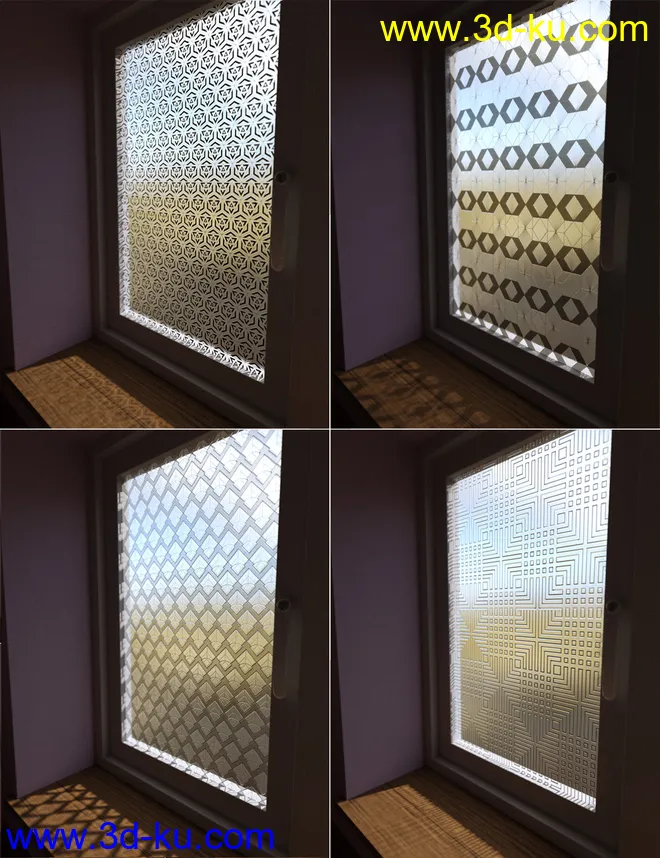 Geometric Deco Iray Glass Shaders模型的图片1