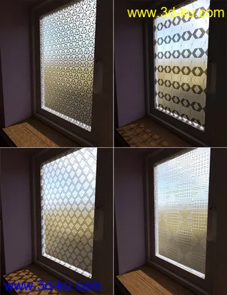 3D打印模型Geometric Deco Iray Glass Shaders的图片