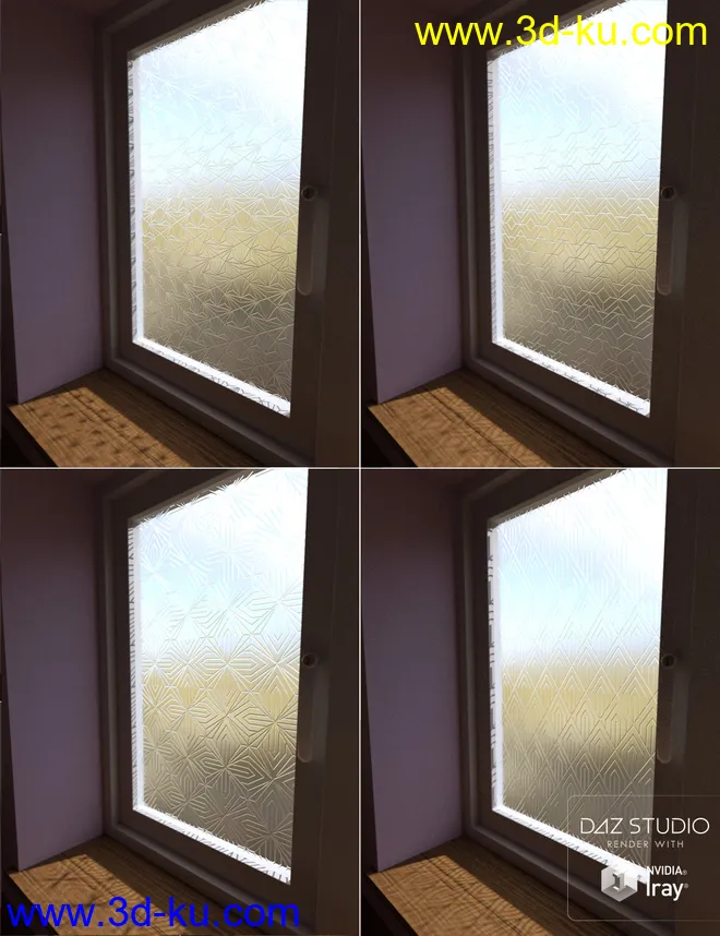 Geometric Deco Iray Glass Shaders模型的图片2