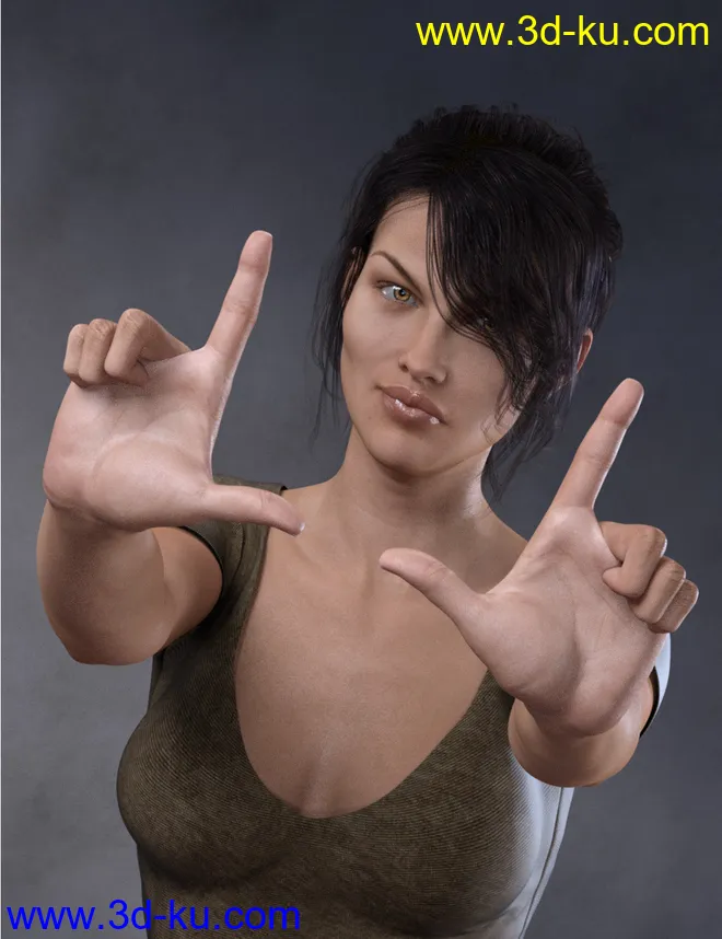 Give You a Hand - Hand Poses for Genesis 3 and 8 Female模型的图片7