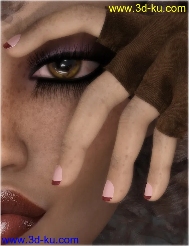Glittered Pinks for Genesis 8 Female(s)模型的图片1