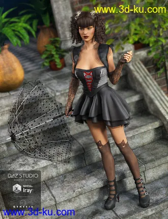 3D打印模型Goldie Locks Outfit for Genesis 3 Female(s)的图片