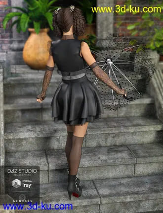 3D打印模型Goldie Locks Outfit for Genesis 3 Female(s)的图片