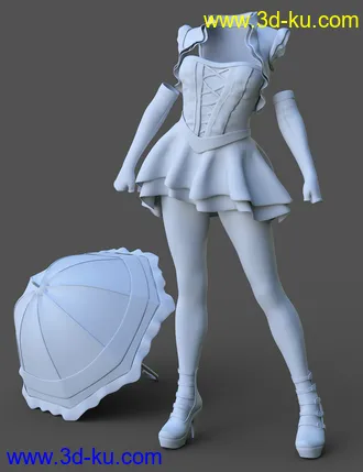 3D打印模型Goldie Locks Outfit for Genesis 3 Female(s)的图片