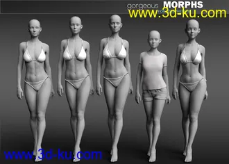 3D打印模型Gorgeous Morphs for Josephene 8的图片