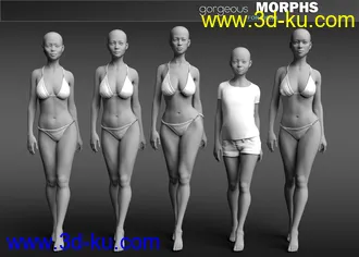 3D打印模型Gorgeous Morphs for Nida 8的图片