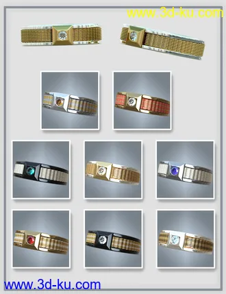 3D打印模型Gorgeous Rings for Genesis 8 Male(s)的图片