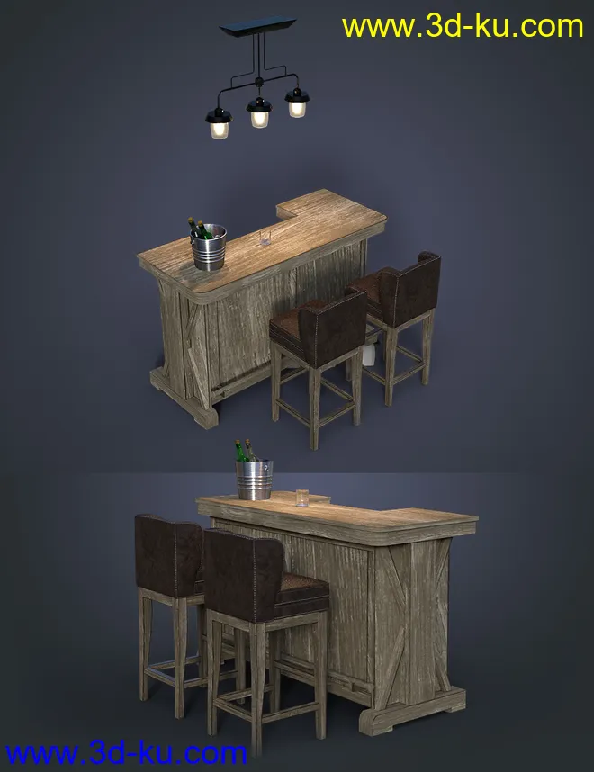 Greystone Bar Set模型的图片1