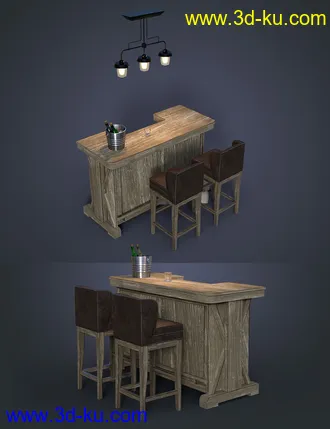 3D打印模型Greystone Bar Set的图片