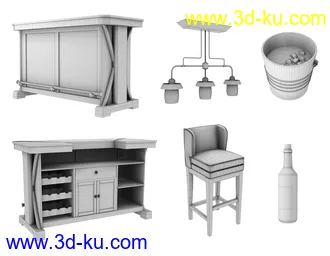 3D打印模型Greystone Bar Set的图片