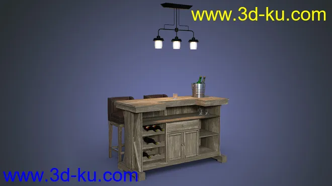 Greystone Bar Set模型的图片4