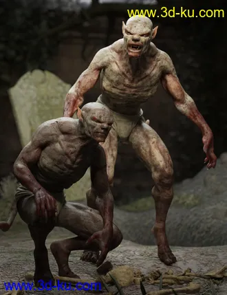 3D打印模型Gruesome Ghoul for Genesis 8 Male的图片