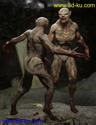 3D打印模型Gruesome Ghoul for Genesis 8 Male的图片