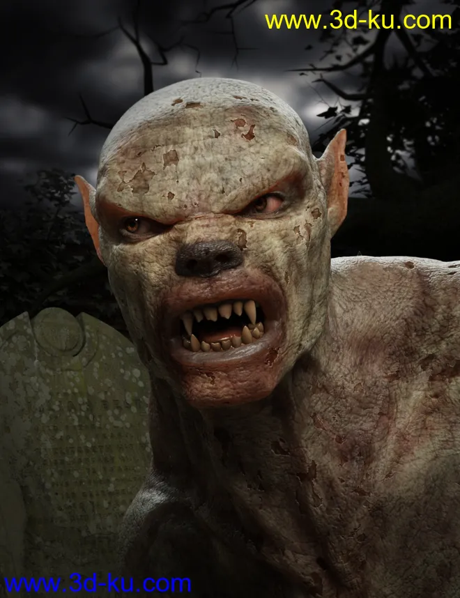 Gruesome Ghoul for Genesis 8 Male模型的图片4