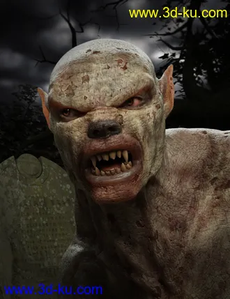 3D打印模型Gruesome Ghoul for Genesis 8 Male的图片