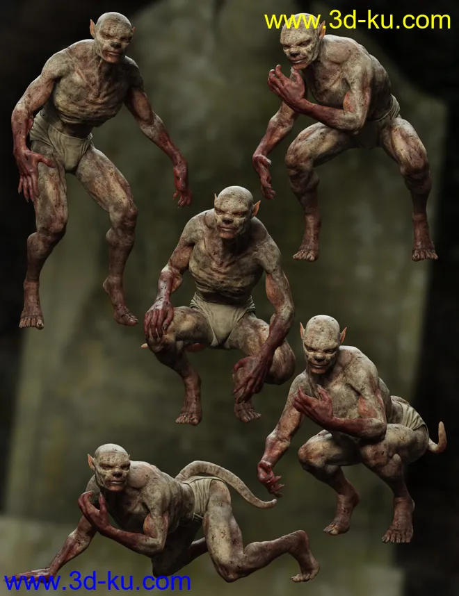 Gruesome Ghoul for Genesis 8 Male模型的图片5