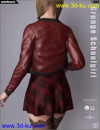 3D打印模型Grunge Schoolgirl Outfit for Genesis 8 Female(s)的图片