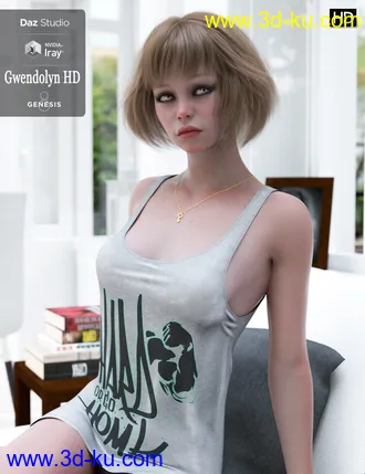 Gwendolyn HD For Genesis 8 Female模型的图片8