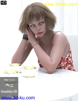 Gwendolyn HD For Genesis 8 Female模型的图片11
