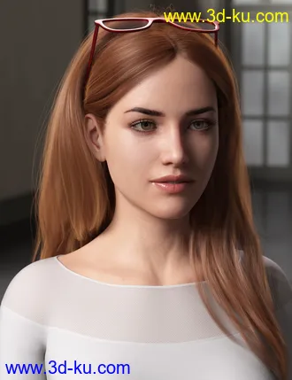 Hair and Glasses for Genesis 3 and 8 Female(s)模型的图片6