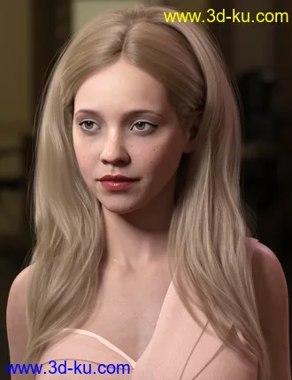 3D打印模型Hair and Glasses for Genesis 3 and 8 Female(s)的图片