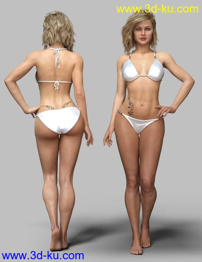 Hallie HD for Genesis 8 Female模型的图片7