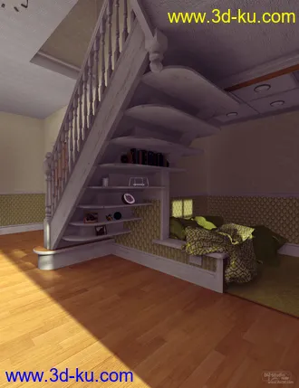 3D打印模型Hallway Chilling Out Cubby的图片