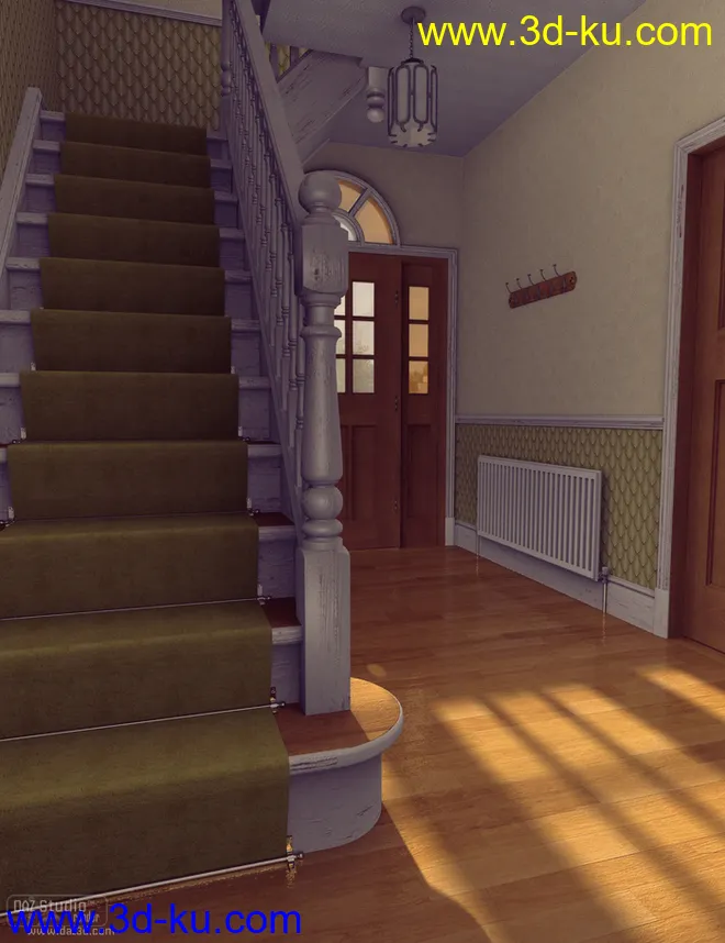 Hallway Chilling Out Cubby模型的图片3