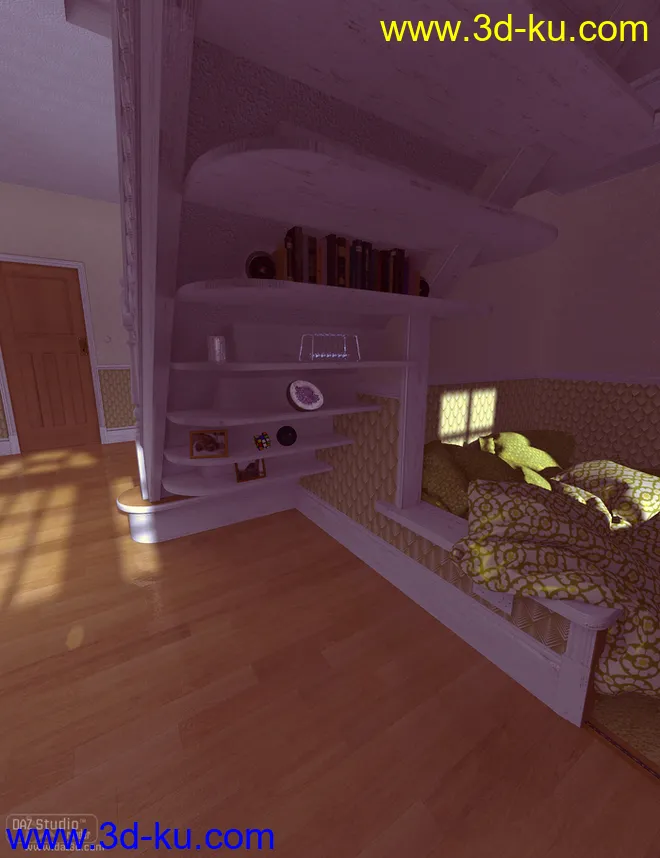 Hallway Chilling Out Cubby模型的图片5