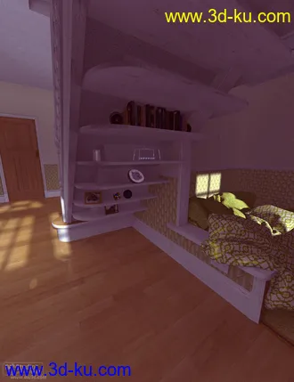 3D打印模型Hallway Chilling Out Cubby的图片
