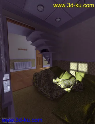 3D打印模型Hallway Chilling Out Cubby的图片