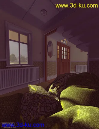 3D打印模型Hallway Chilling Out Cubby的图片
