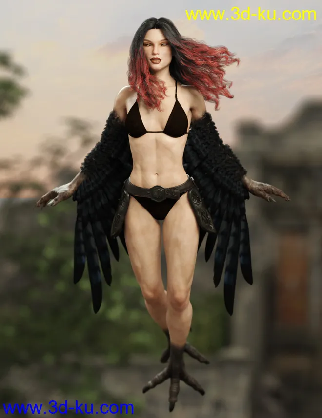 Harpy for Genesis 8 Female模型的图片2