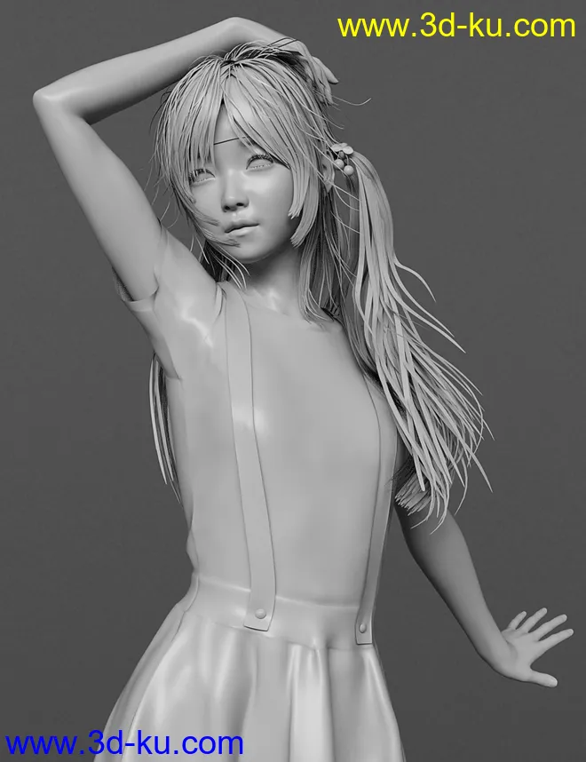 Hashimoto Character and Hair for Genesis 8 Female模型的图片11