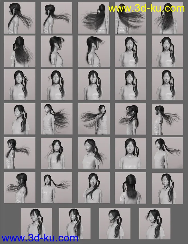 Hashimoto Character and Hair for Genesis 8 Female模型的图片15