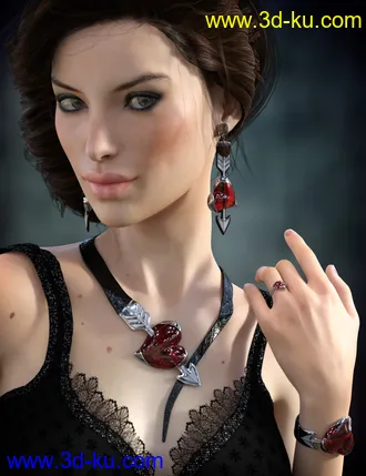 3D打印模型Heartstruck Jewelry for Genesis 3 Female(s)的图片