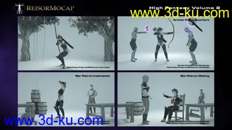3D打印模型High Fantasy Volume 2 - Fantasy Animations for Genesis 3 and 8的图片