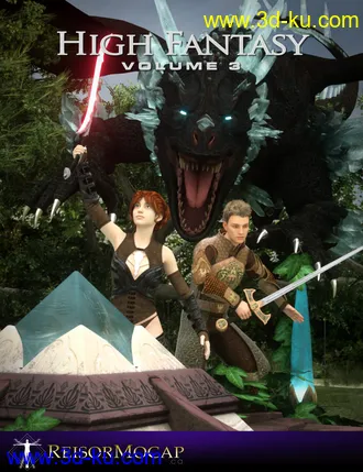 3D打印模型High Fantasy Volume 3 - Fantasy Animations for Genesis 3 and 8的图片