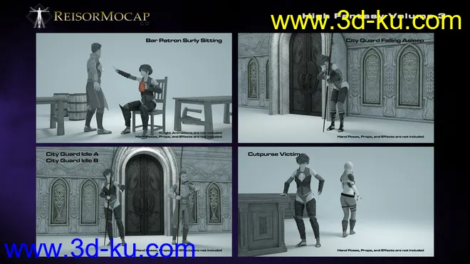 High Fantasy Volume 3 - Fantasy Animations for Genesis 3 and 8模型的图片2