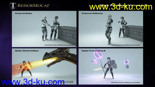 High Fantasy Volume 3 - Fantasy Animations for Genesis 3 and 8模型的图片3